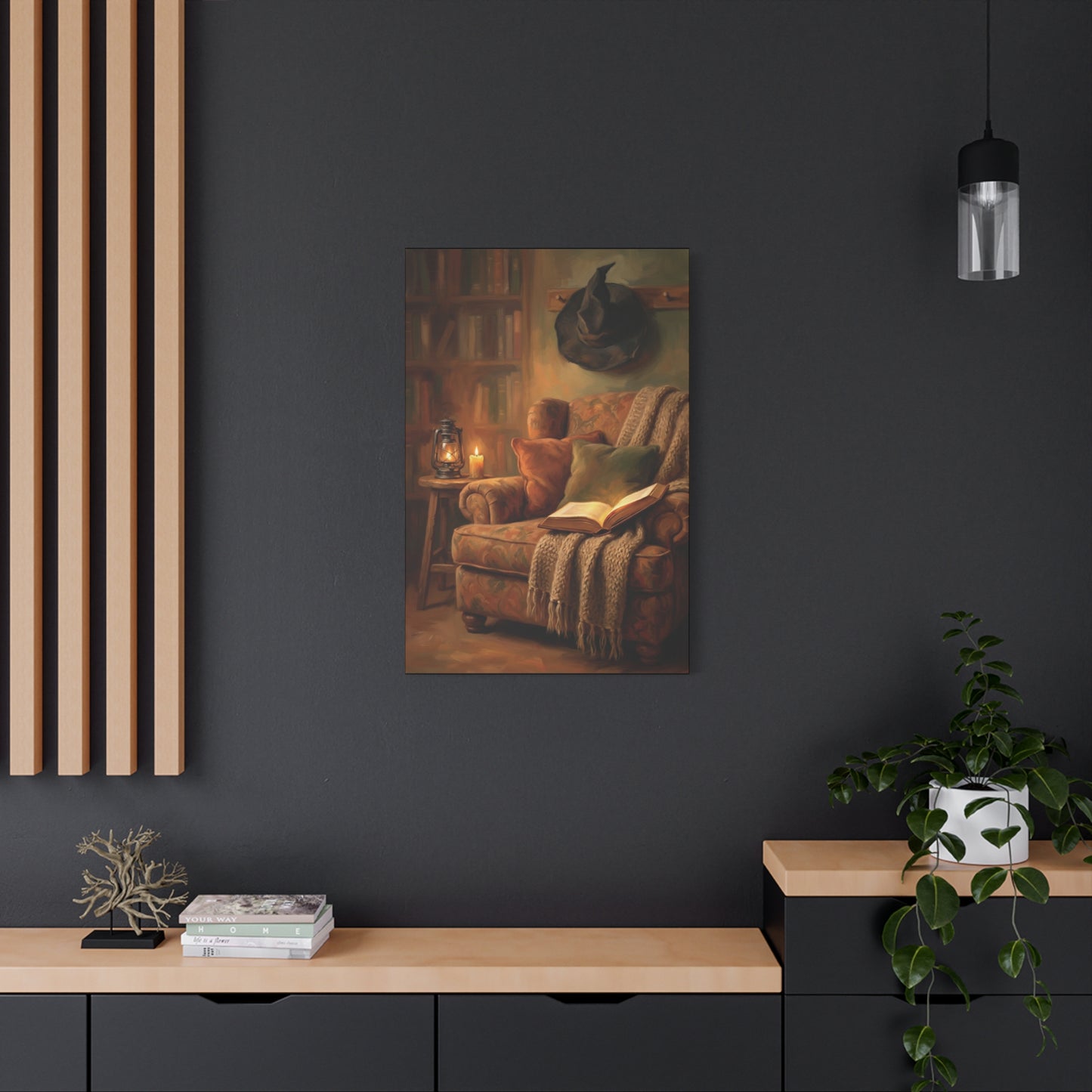 The Reading Witch's Armchair | Stretched Matte Canvas