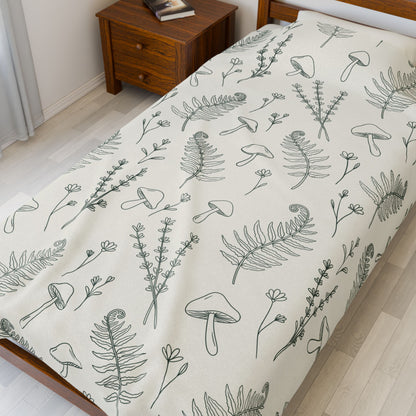 Botanical Garden | Velveteen Plush Blanket