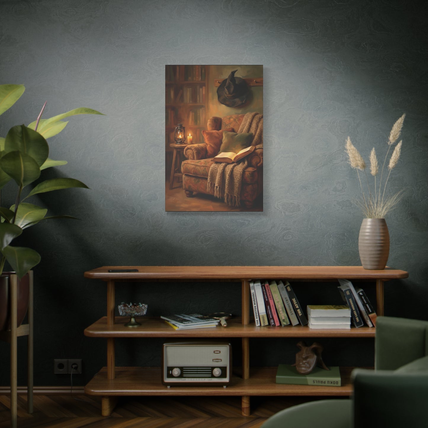 The Reading Witch's Armchair | Stretched Matte Canvas