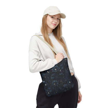 Celestial Flora | Dark Floral Tote Bag