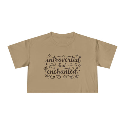 Introverted but Enchanted Cropped Shirt | Cozy Whimsical Gift for Introverts