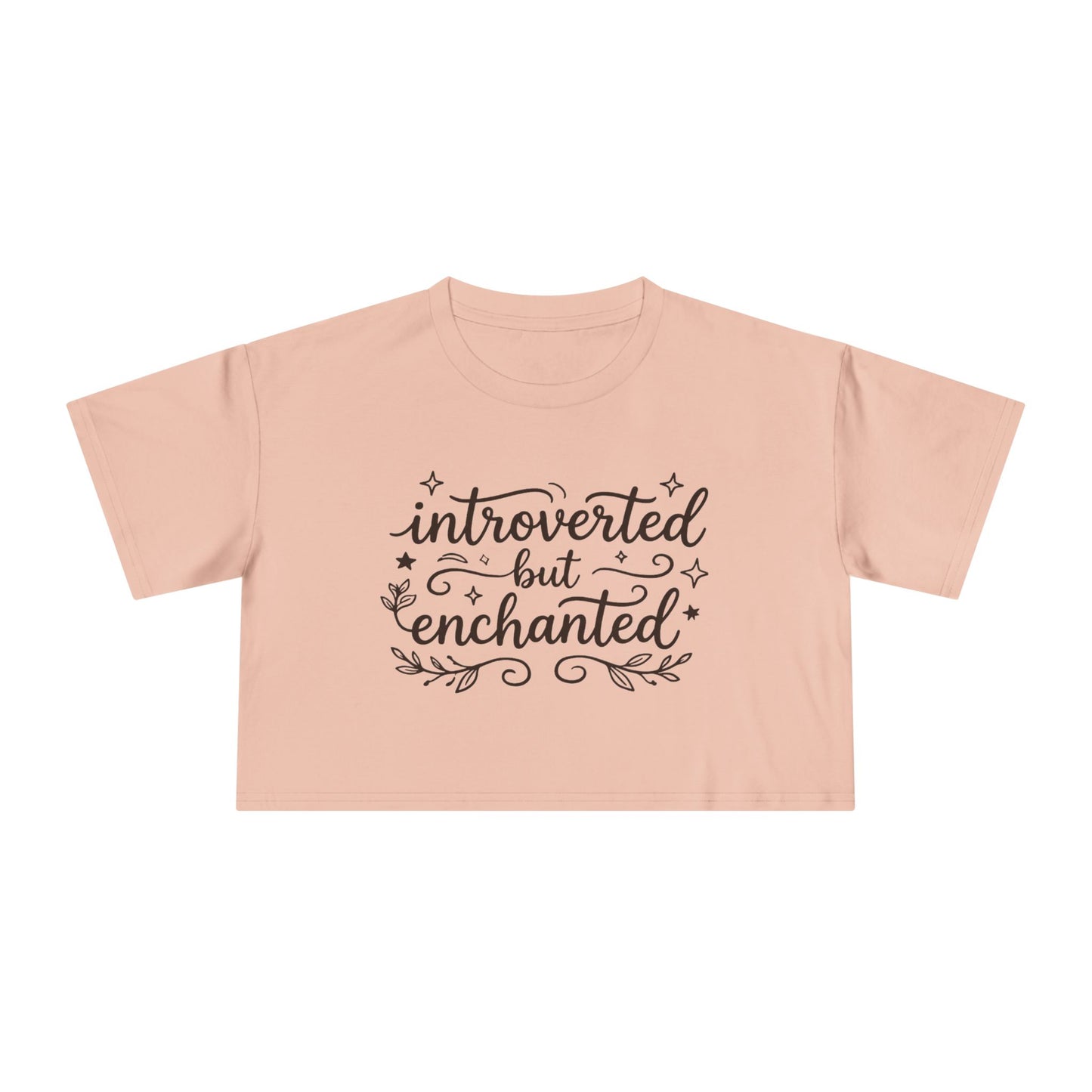 Introverted but Enchanted Cropped Shirt | Cozy Whimsical Gift for Introverts