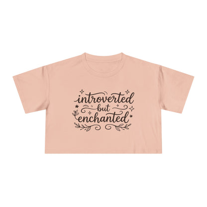 Introverted but Enchanted Cropped Shirt | Cozy Whimsical Gift for Introverts
