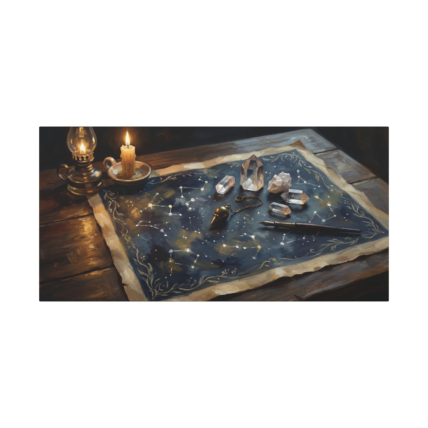The Witch's Constellation Map | Matte Canvas Wall Art