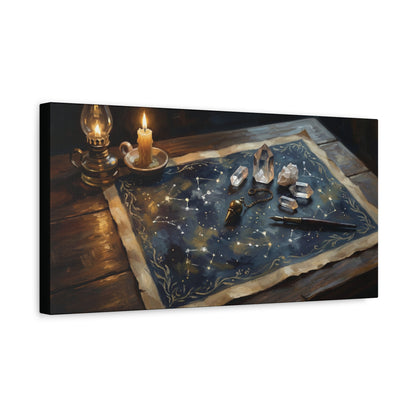 The Witch's Constellation Map | Matte Canvas Wall Art