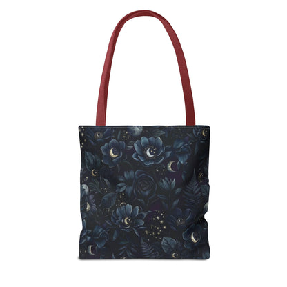 Celestial Flora | Dark Floral Tote Bag