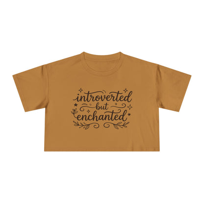 Introverted but Enchanted Cropped Shirt | Cozy Whimsical Gift for Introverts