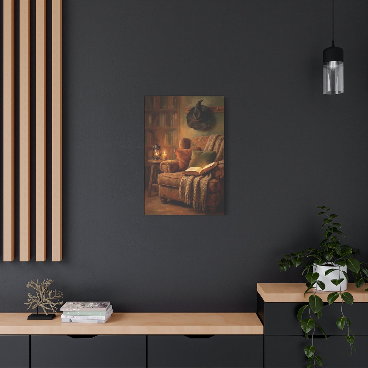 The Reading Witch's Armchair | Stretched Matte Canvas