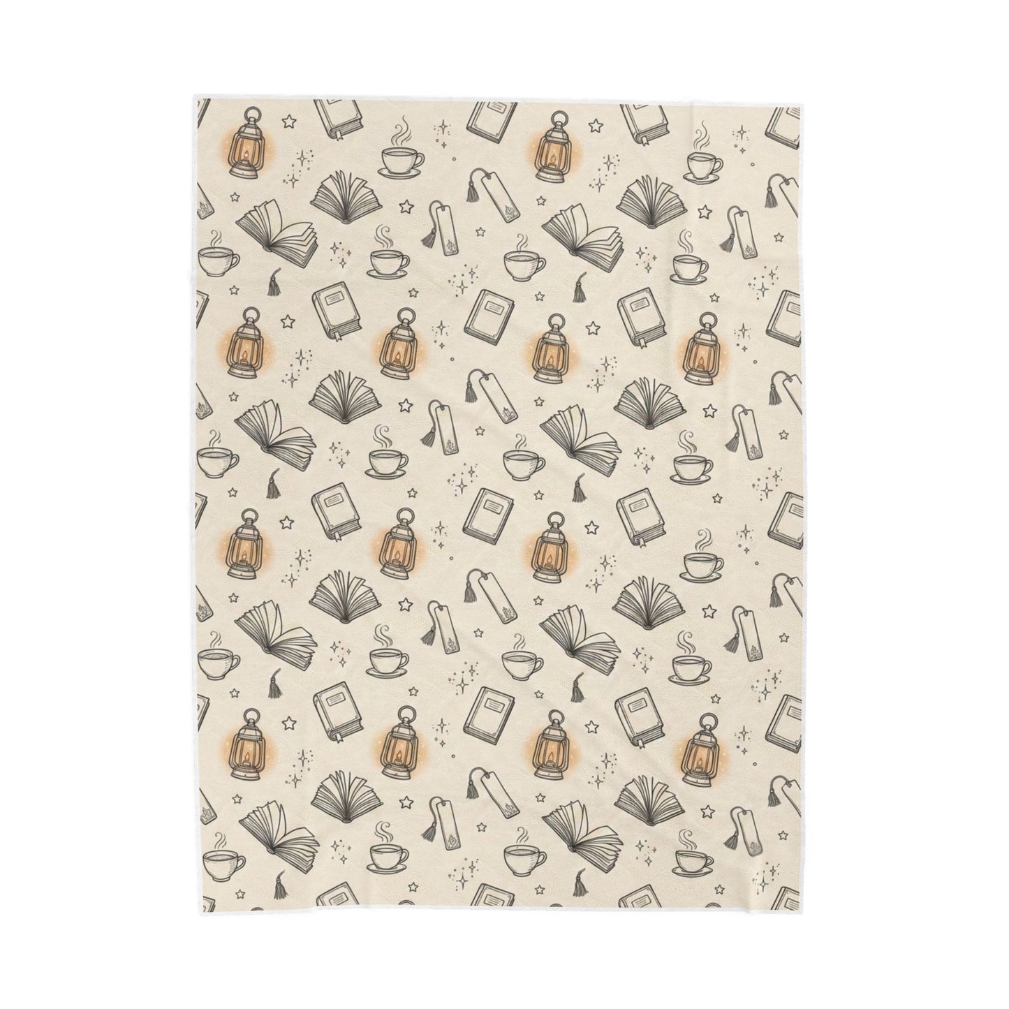 Cozy Reading Night | Velveteen Plush Blanket