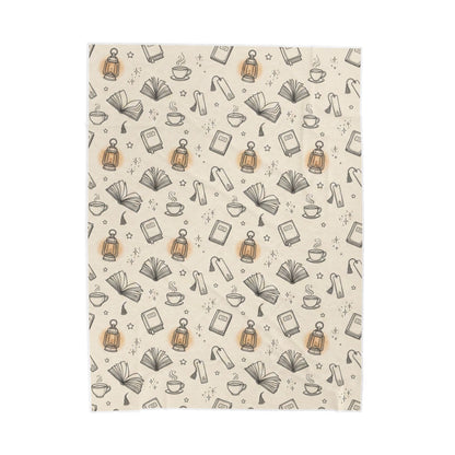 Cozy Reading Night | Velveteen Plush Blanket