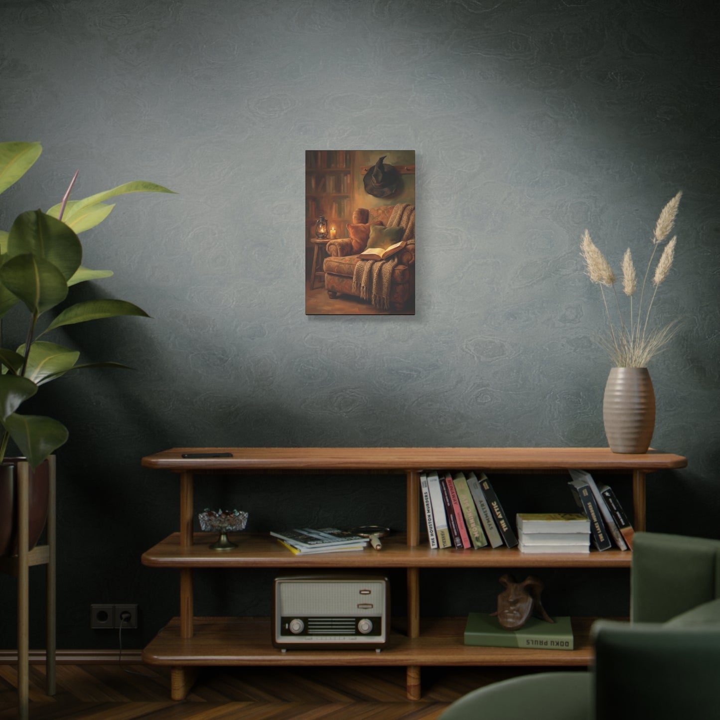 The Reading Witch's Armchair | Stretched Matte Canvas