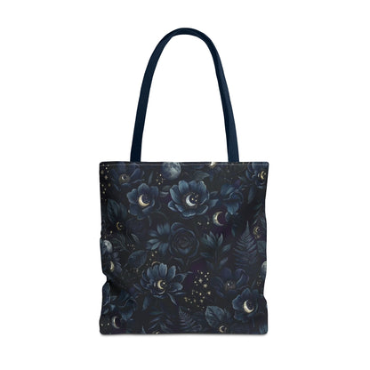 Celestial Flora | Dark Floral Tote Bag