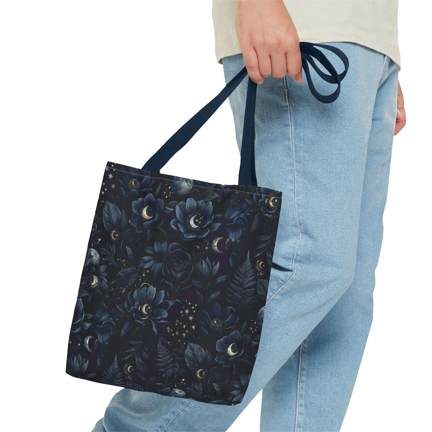 Celestial Flora | Dark Floral Tote Bag
