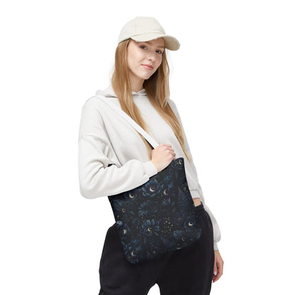 Celestial Flora | Dark Floral Tote Bag