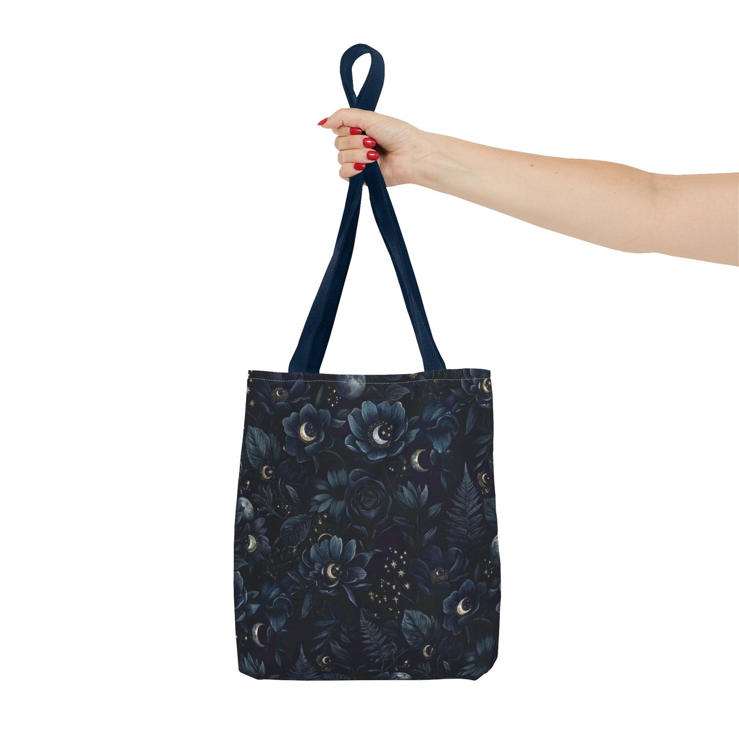 Celestial Flora | Dark Floral Tote Bag
