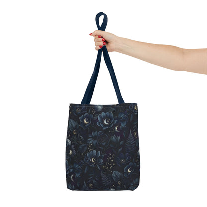 Celestial Flora | Dark Floral Tote Bag