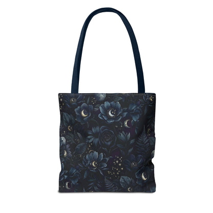 Celestial Flora | Dark Floral Tote Bag