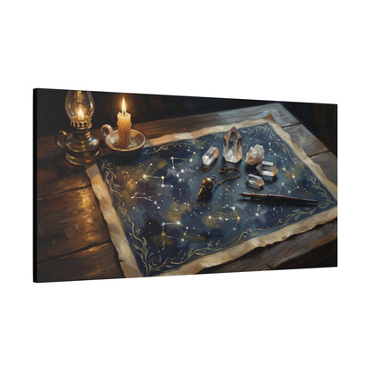 The Witch's Constellation Map | Matte Canvas Wall Art