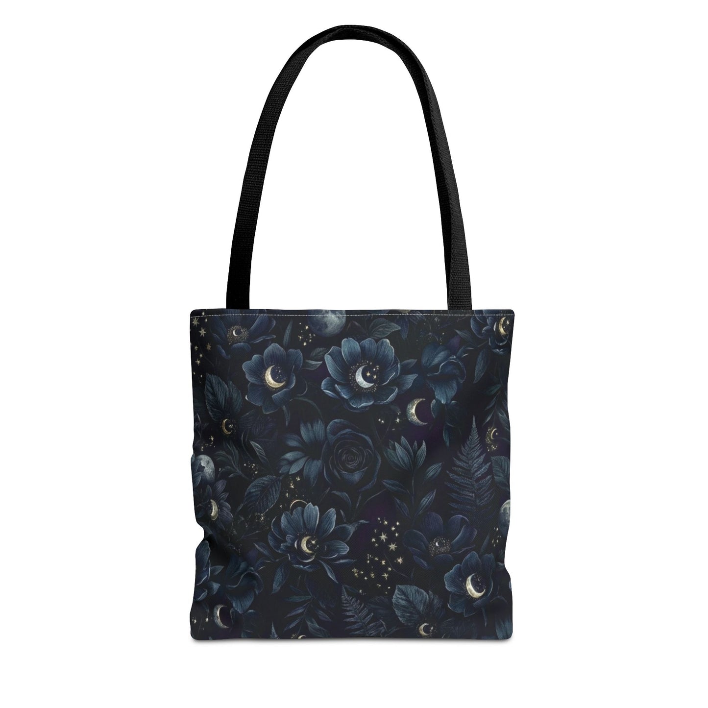 Celestial Flora | Dark Floral Tote Bag