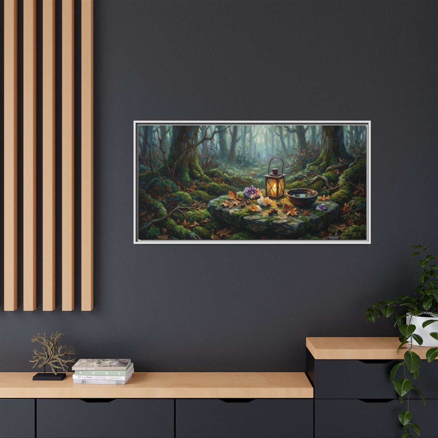 Forest Floor Altar | Framed Matte Canvas