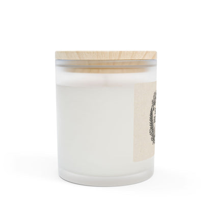 Simple Rituals | Frosted Glass Candle — 11oz Soy Scented Candle with Wooden Lid