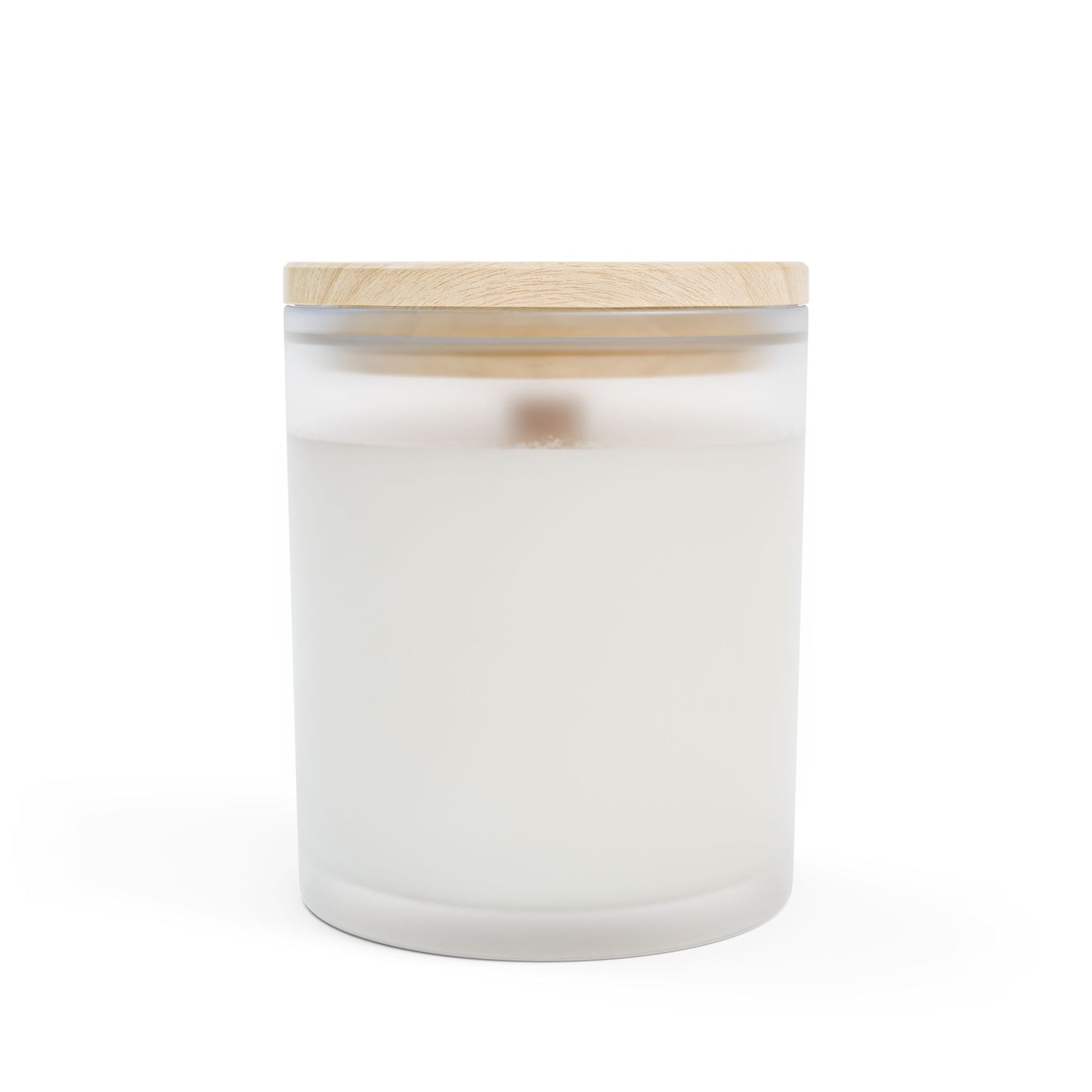 Simple Rituals | Frosted Glass Candle — 11oz Soy Scented Candle with Wooden Lid