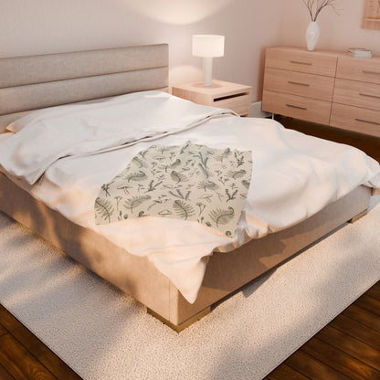 Botanical Garden | Velveteen Plush Blanket