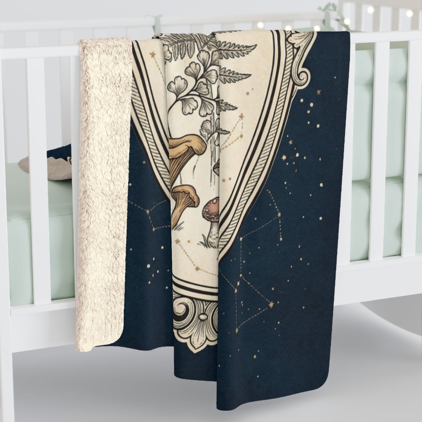 Vintage Floral Forest | Sherpa Oversized Throw