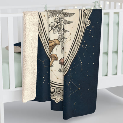 Vintage Floral Forest | Sherpa Oversized Throw