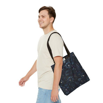 Celestial Flora | Dark Floral Tote Bag
